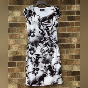 Black and White Floral Dress